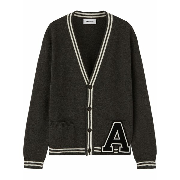 アンブッシュ メンズ ジレー アウター Monogram-appliqu￡ wool cardigan Green