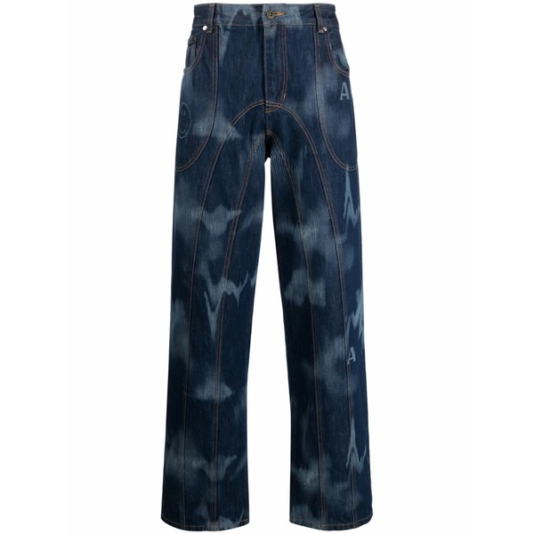 アルワリア メンズ ジーンズズボン下 ボトムス Signature straight-leg jeans  Blue