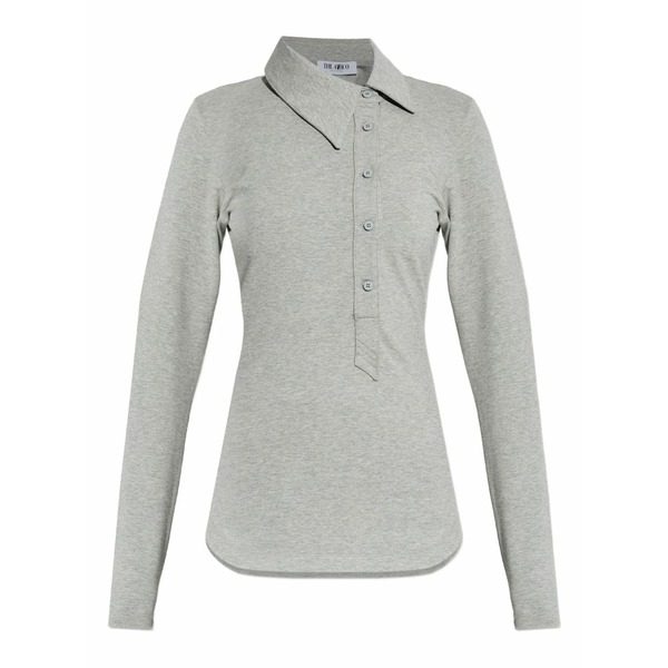 ジ アティコ レディース スポーツシャツ トップス Buttoned collared top Grey