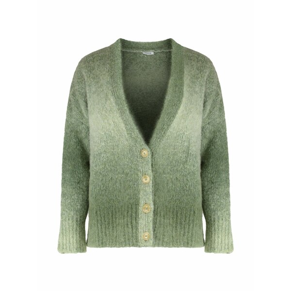アスペジ レディース ジレー アウター Button-up cardigan Green