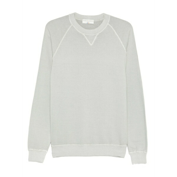 フィリッポ デ ラウレンティス メンズ パーカー・スウェットシャツ アウター Raglan-sleeve cotton sweatshirt Grey｜asty 64,800円