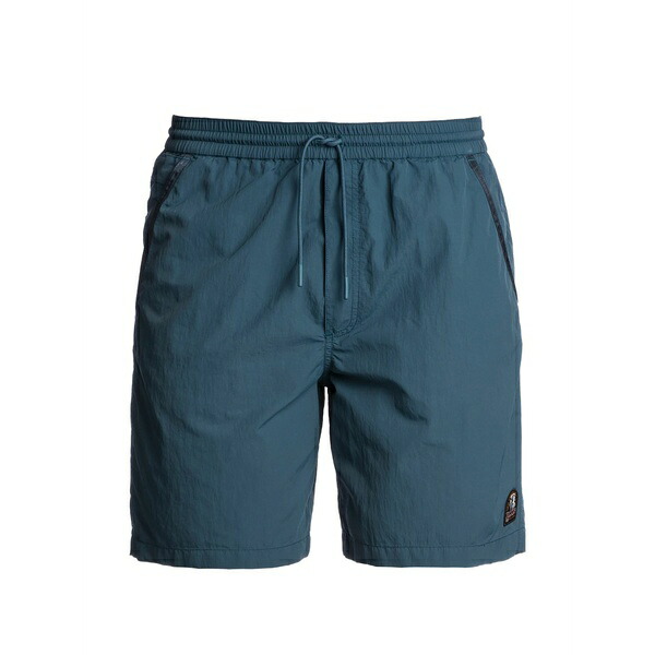 パラジャンパーズ メンズ 心地好いズボン下 ボトムス Drawstring-fastening logo-patch swim shorts Blue