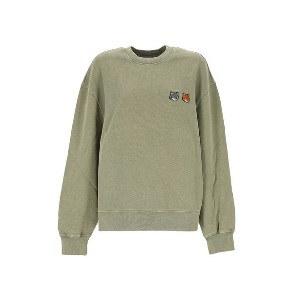 メゾン キツネ メンズ パーカー・スウェットシャツ アウター Fox motif sweater Green｜asty 60,800円