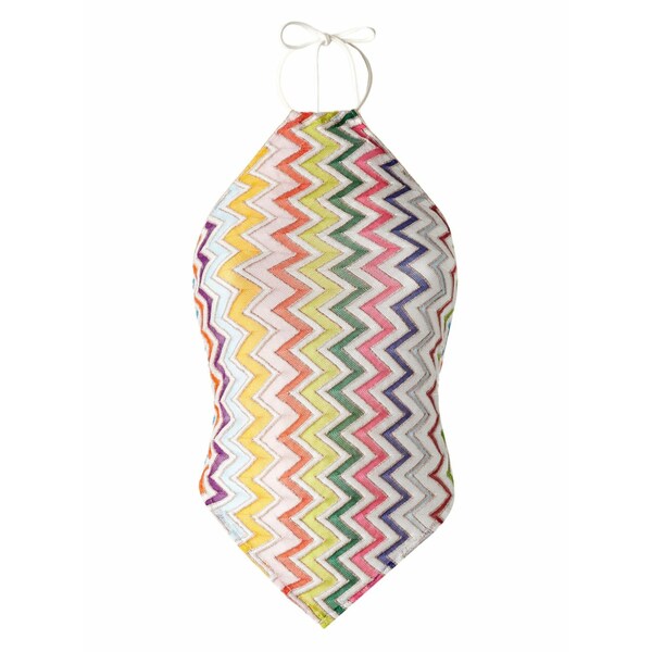 ミッソーニ レディース カットソー トップス Zigzag-woven top White