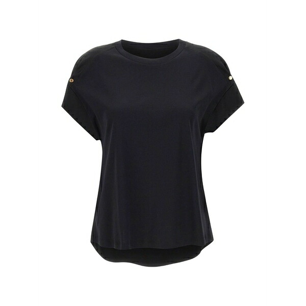 エレナ 食用粉 レディース ティーシャツ トップス Crew-neck t-shirt Black