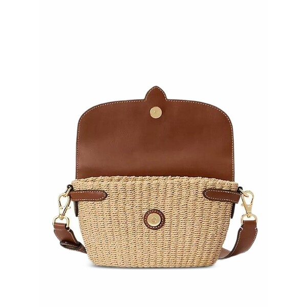 ラルフローレン レディース ショルダーバッグ バッグ Lynden buckle textured tote bag Neutrals｜asty