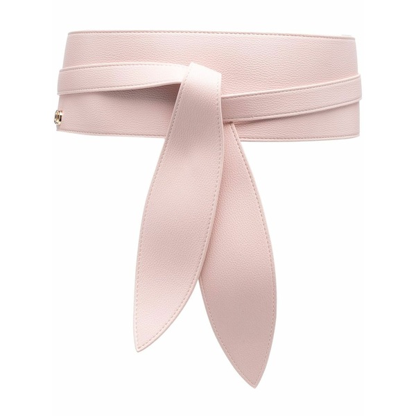 ツイン書き割り レディース 三尺帯 添え物 Logo-plaque wraparound belt Pink