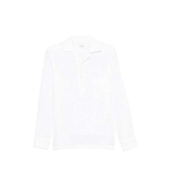ラルディーニ メンズ スポーツシャツ トップス Pocket shirt White