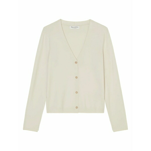 マルコポーロ レディース ジレー アウター Button-front v-neck cardigan Neutrals