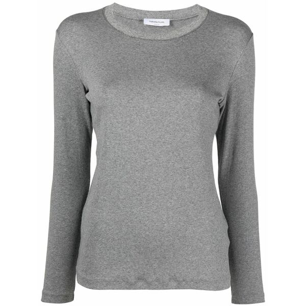 ファビアナ フィリッピ レディース 編み物\u0026ティーシャツ アウター Fine-knit crew-neck jumper Grey