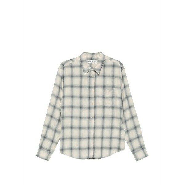 アワーレガシー レディース プルオーバー トップス Forever plaid-pattern shirt Neutrals