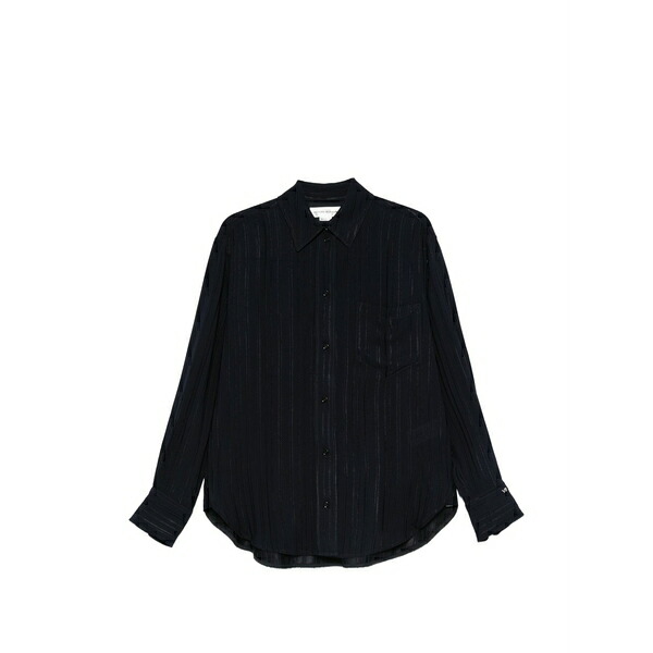 ヴィクトリア ベッカム レディース シャツ トップス Stripe-pattern shirt Blue｜asty