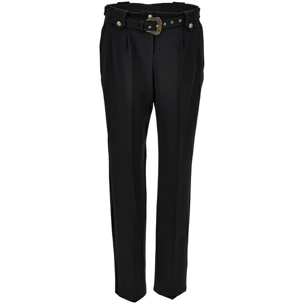 呼びりん探し回る レディース 心地好いズボン下 ボトムス Tailored trousers  Black