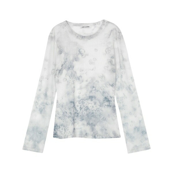 ファースト 古典派音楽 レディース プルオーバー トップス Abstract pattern-print top Grey