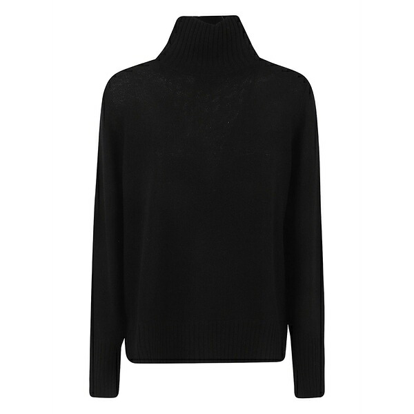 アリュード レディース 編み物\u0026ティーシャツ アウター High-neck sweater Black