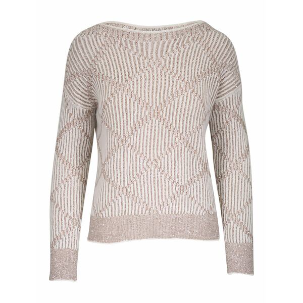 ディー・エクステリア レディース 編み物\u0026スウェーター アウター Sequin-embellishment sweater  Neutrals