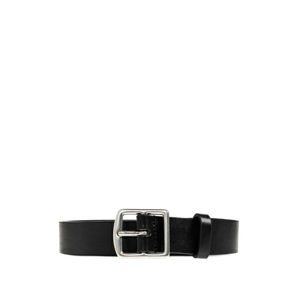 ディースクエアード メンズ 胴締め 佩び物 Buckled leather belt Black