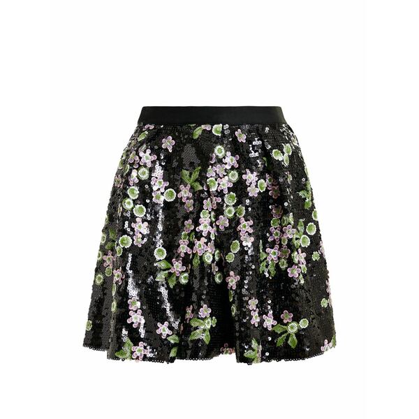 エッセンシャルアントワープ レディース スコート ボトムス Sequin floral skirt Black