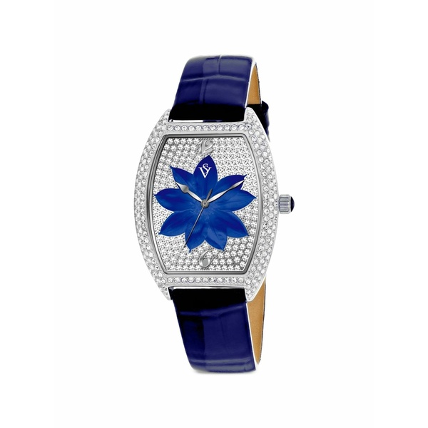 クリスチャンバンサント レディース ウオッチ 付属物 Lotus crystal 36粍 watch Blue