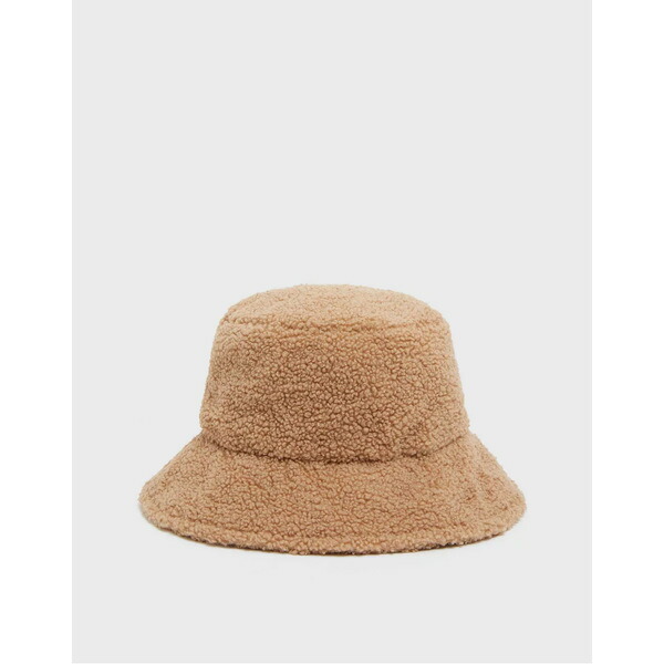 ギフト ニュールック レディース 帽子 アクセサリー New Look teddy fleece bucket hat in camel Camel  soyvalerie.com