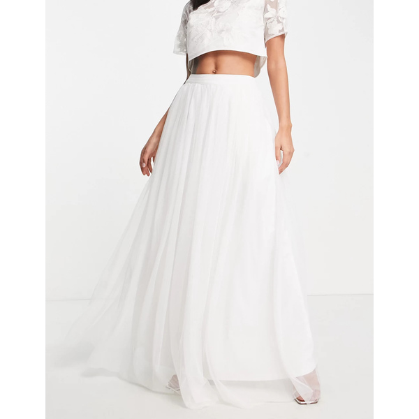 全国総量無料で レースアンドビーズ レディース スカート ボトムス Lace Beads Bridal full maxi skirt in  ivory - part of a set Ivory toothkind.com.au