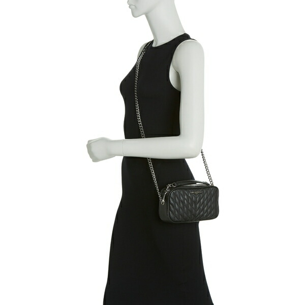 全店販売中 カールラガーフェルド レディース ハンドバッグ バッグ Karolina Quilted Leather Crossbody Bag  Black Silver www.agroservet.com