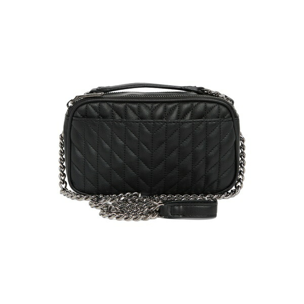 全店販売中 カールラガーフェルド レディース ハンドバッグ バッグ Karolina Quilted Leather Crossbody Bag  Black Silver www.agroservet.com