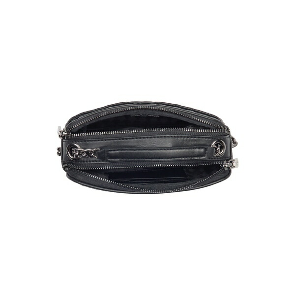 全店販売中 カールラガーフェルド レディース ハンドバッグ バッグ Karolina Quilted Leather Crossbody Bag  Black Silver www.agroservet.com