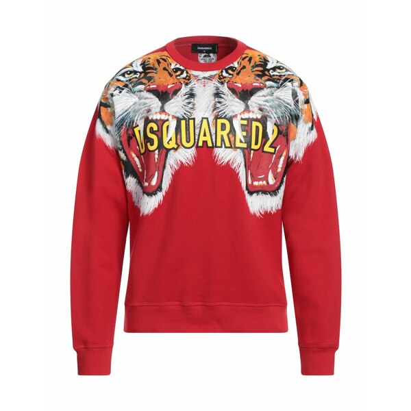 【送料無料】 ディースクエアード メンズ パーカー・スウェットシャツ アウター Sweatshirts Red