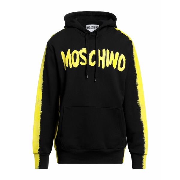 【送料無料】 モスキーノ メンズ パーカー・スウェットシャツ アウター Sweatshirts Black