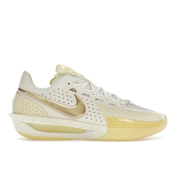 Nike ナイキ メンズ スニーカー  【Nike Air Zoom GT Cut 3 Jordan Poole PE】  大いさ US_7.5(25.5糎) Pale Ivory/Sail/Alabaster/Metallic Gold/Soft Yellow スニーカー-靴-メンズ靴