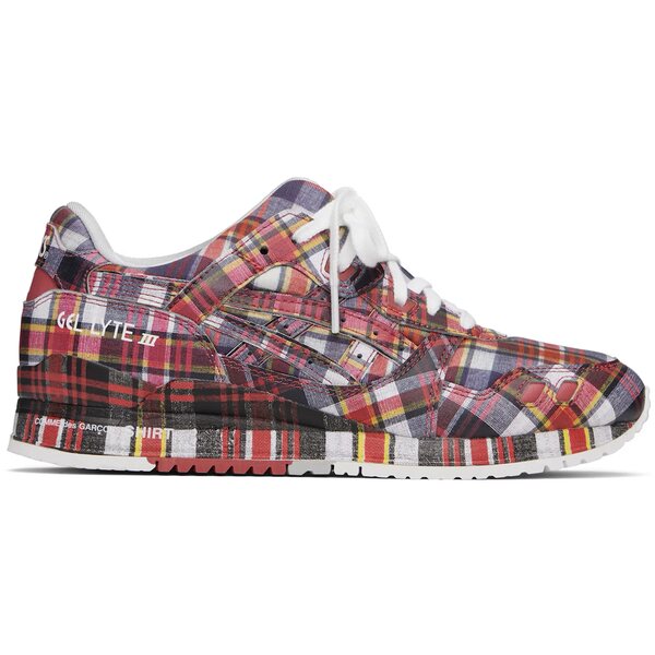 ASICS アシックス メンズ スニーカー 【ASICS Gel-Lyte III '07 Remastered Comme des Gar&sect;ons SHIRT Red Plaid】 サイズ US_8(26.0cm) Red｜asty