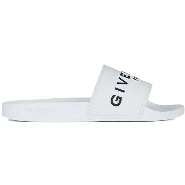 Givenchy ジバンシー メンズ スニーカー 【Givenchy Paris Flat Sandals White Black】 サイズ US_8(26.0cm) White/Black|asty