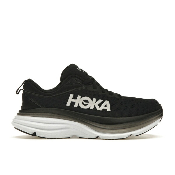 Hoka One One ホカオネオネ レディース スニーカー 【Hoka One One Bondi 8 Black White (Women's)】 サイズ US_8(25.0cm) Black/White