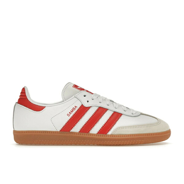 adidas アディダス レディース スニーカー 【adidas Samba OG White Solar Red Gum (Women's)】 サイズ US_W_10.5 Cloud White/Solar Red/Off White