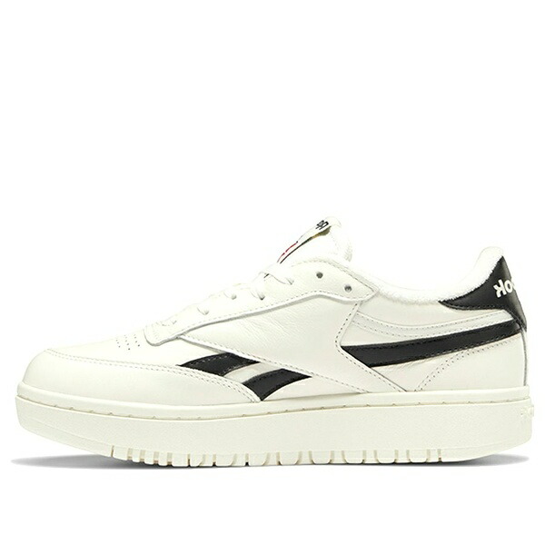 Reebok リーボック レディース スニーカー 【(WMNS) Reebok Club C Double 'Chalk Black' H04190】 サイズ US_W_11|asty