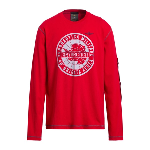 【送料無料】 アエロナウティカ ミリターレ メンズ Tシャツ トップス T-shirts Red|asty