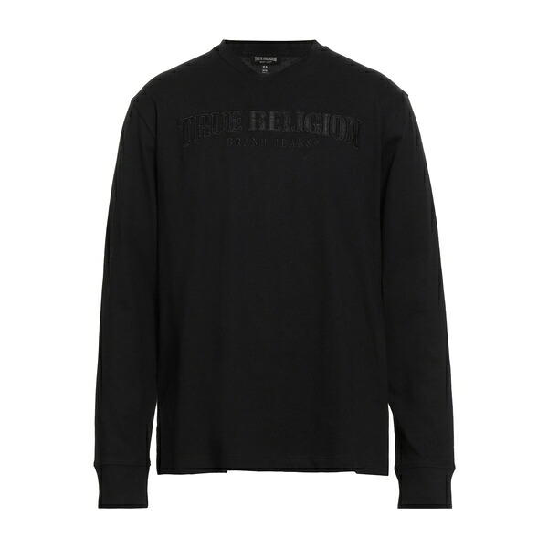【送料無料】 トゥルーレリジョン メンズ Tシャツ トップス T-shirts Black