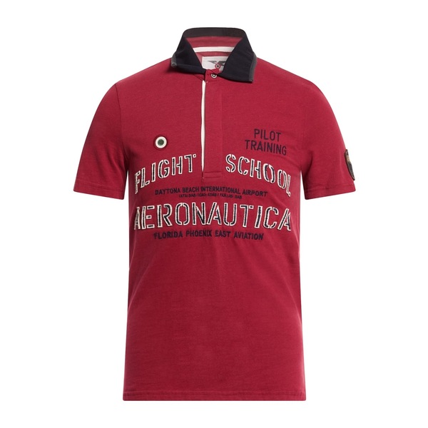 【送料無料】 アエロナウティカ ミリターレ メンズ Tシャツ トップス Polo shirts Red