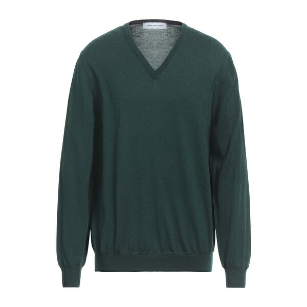 【貨物輸送無料】 グランサッソ メンズ 編み物\u0026プルオーバー アウター Sweaters Green