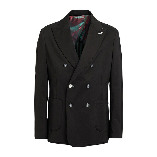 【送料無料】 ヴェルナ メンズ ジャケット＆ブルゾン アウター Blazers Black