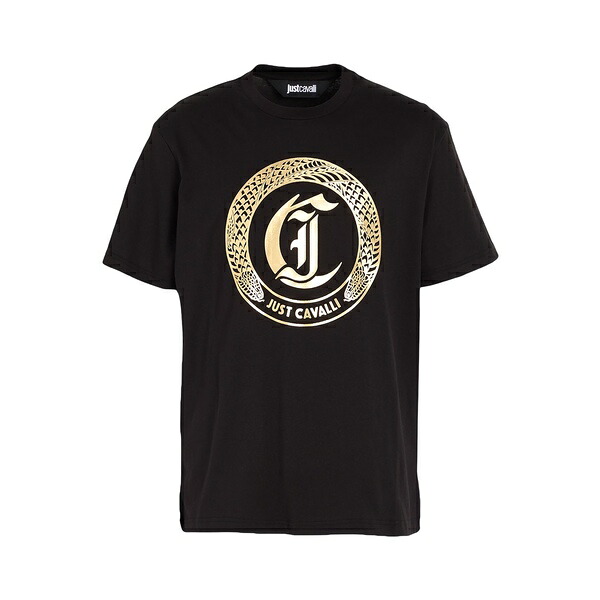 【送料無料】 ロベルトカヴァリ メンズ Tシャツ トップス T-shirts Black