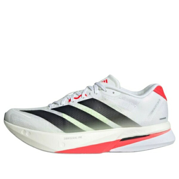 adidas アディダス レディース スニーカー  【(WMNS) adidas AdiZero Boston 13 \u0027White Black Lucid Red\u0027 JS4934】  大きさ US_7(24.0糎)