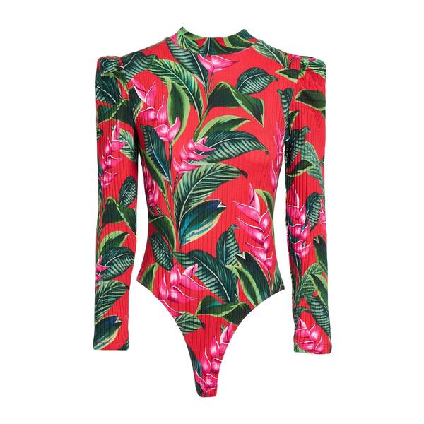 【貨物輸送無料】 農園 リオ レディース ティーシャツ トップス Bodysuits Red レディースファッション-トップス