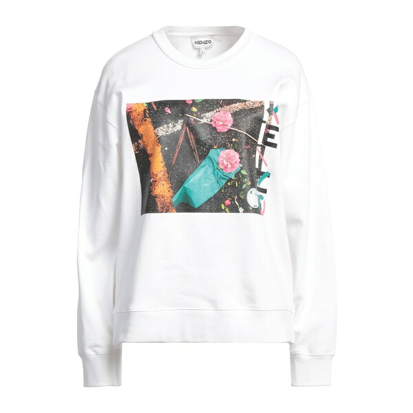 【貨物輸送無料】 ケンゾー レディース パーカー・スウェットシャツ アウター Sweatshirts White