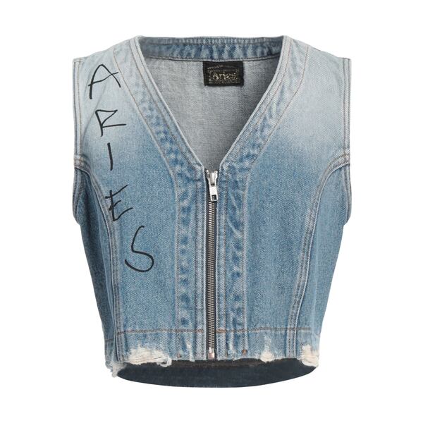 【送料無料】 アリーズ レディース ジャケット＆ブルゾン アウター Denim outerwear Blue｜asty