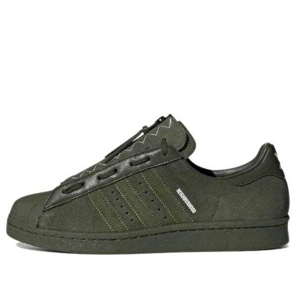 adidas アディダス メンズ スニーカー Dark Green/Green/White 【adidas Neighborhood x Superstar 80s 'Night Cargo' GX1401】 サイズ US_8.5(26.5cm)|asty
