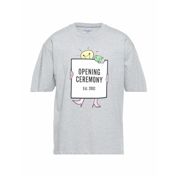 【送料無料】 オープニングセレモニー メンズ Tシャツ トップス T-shirts Grey
