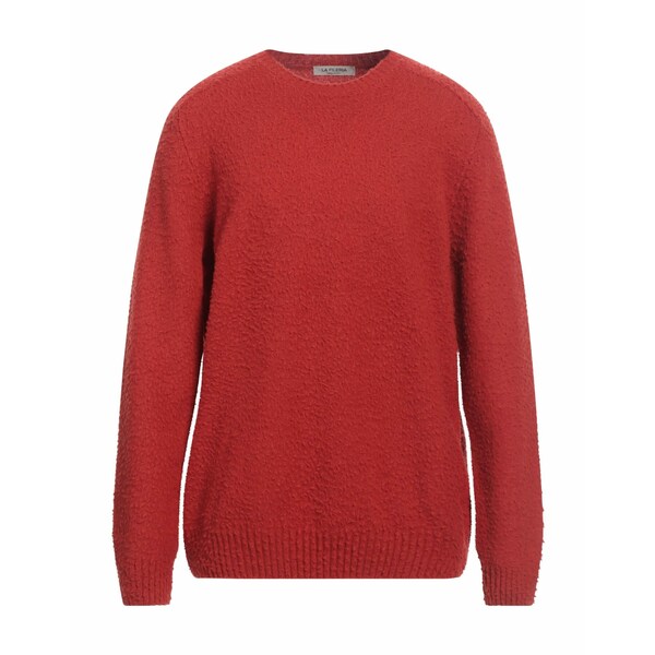 【貨物輸送無料】 ラ フィレリア メンズ 編み物\u0026プルオーバー アウター Sweaters Red