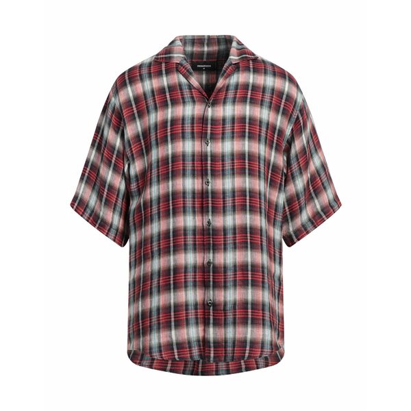 【送料無料】 ディースクエアード メンズ シャツ トップス Shirts Red